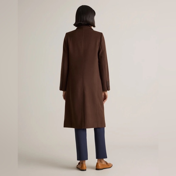 Quince Italian Wool Double-breasted Slouch Coat - Picture 6 of 11